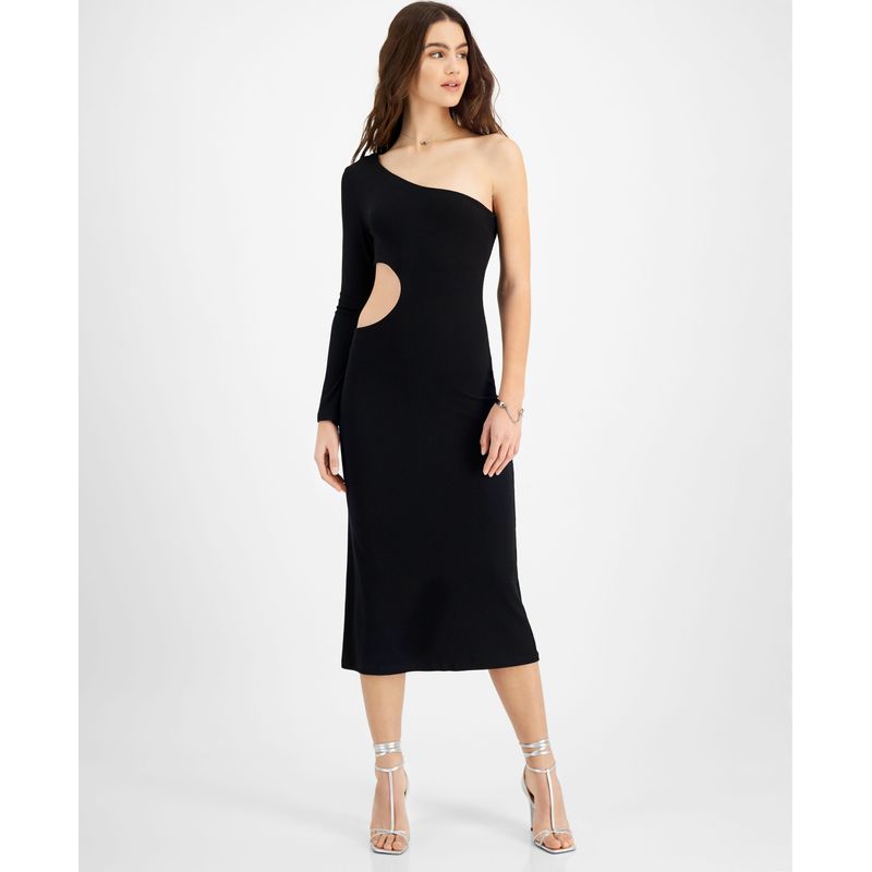 Lna Asymmetrical Side Cutout Dress